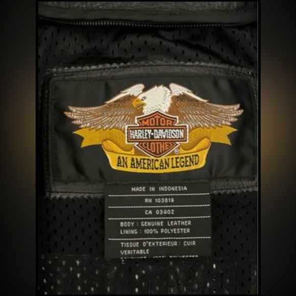Men’s Harley Davidson Leather Jacket. Size Medium. NWOT - Picture 3 of 9